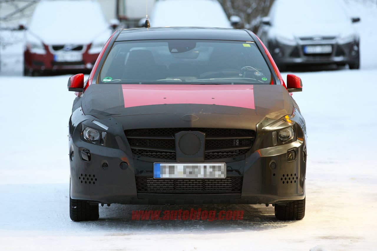 Mercedes-Benz A-Class spy shots nose