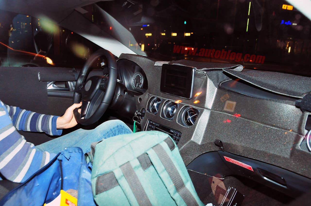 Mercedes-Benz A-Class spy shots interior