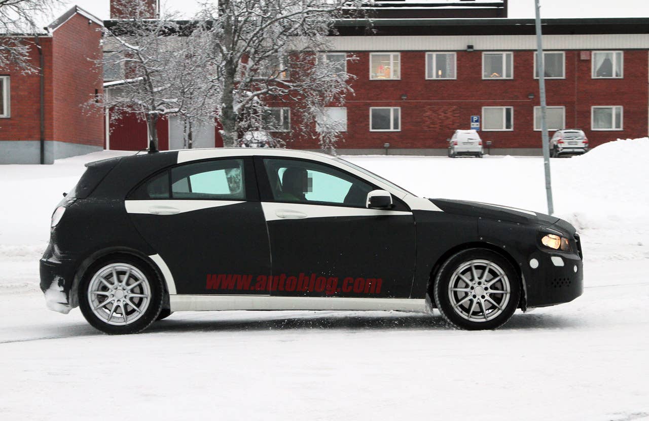 Mercedes-Benz A-Class spy shots side
