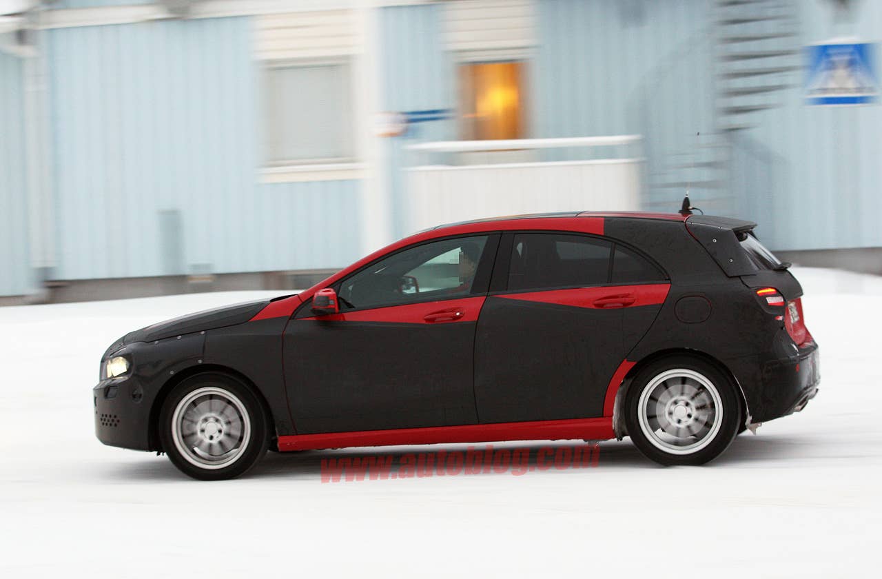 Mercedes-Benz A-Class spy shots side
