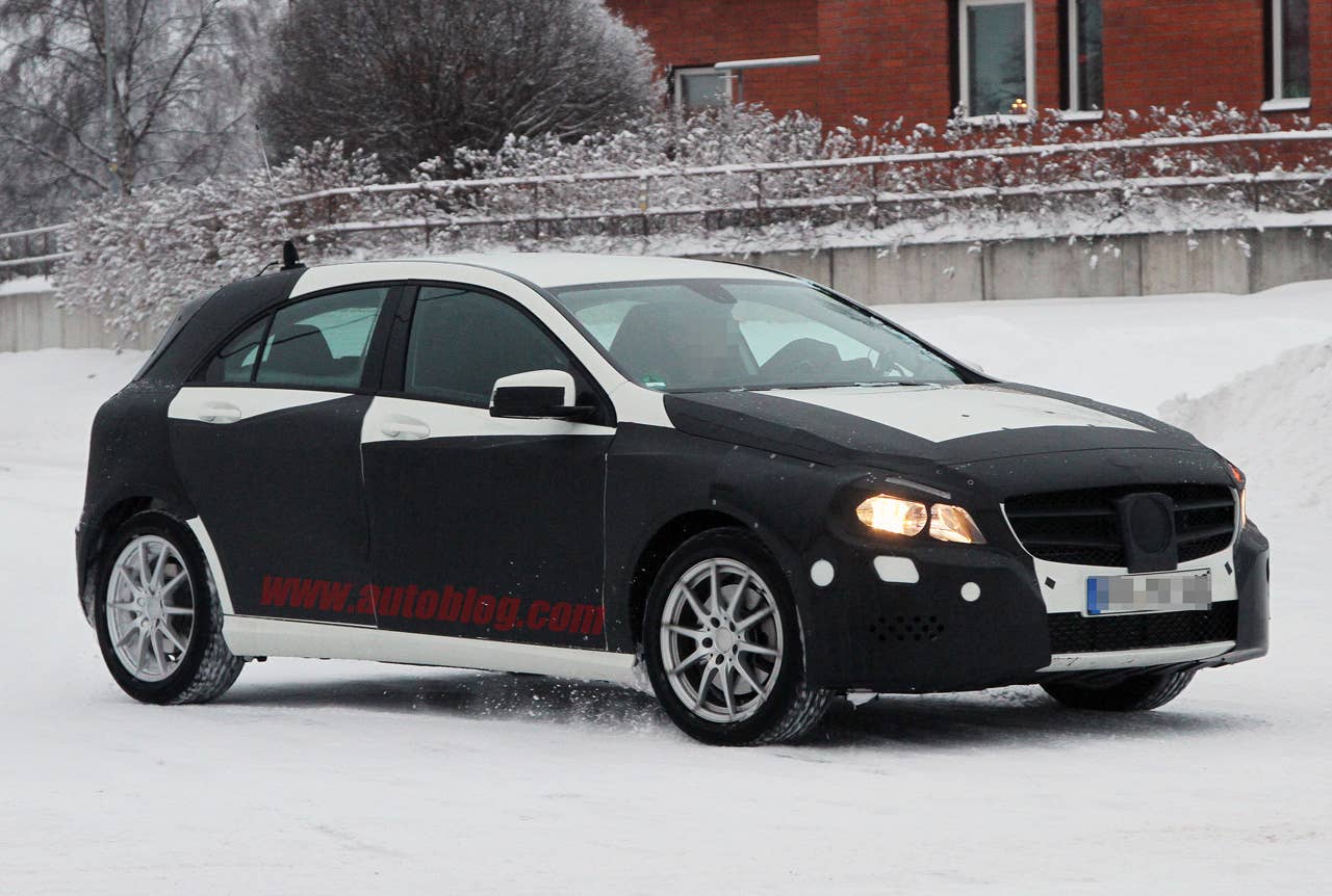 Mercedes-Benz A-Class spy shots front 3/4