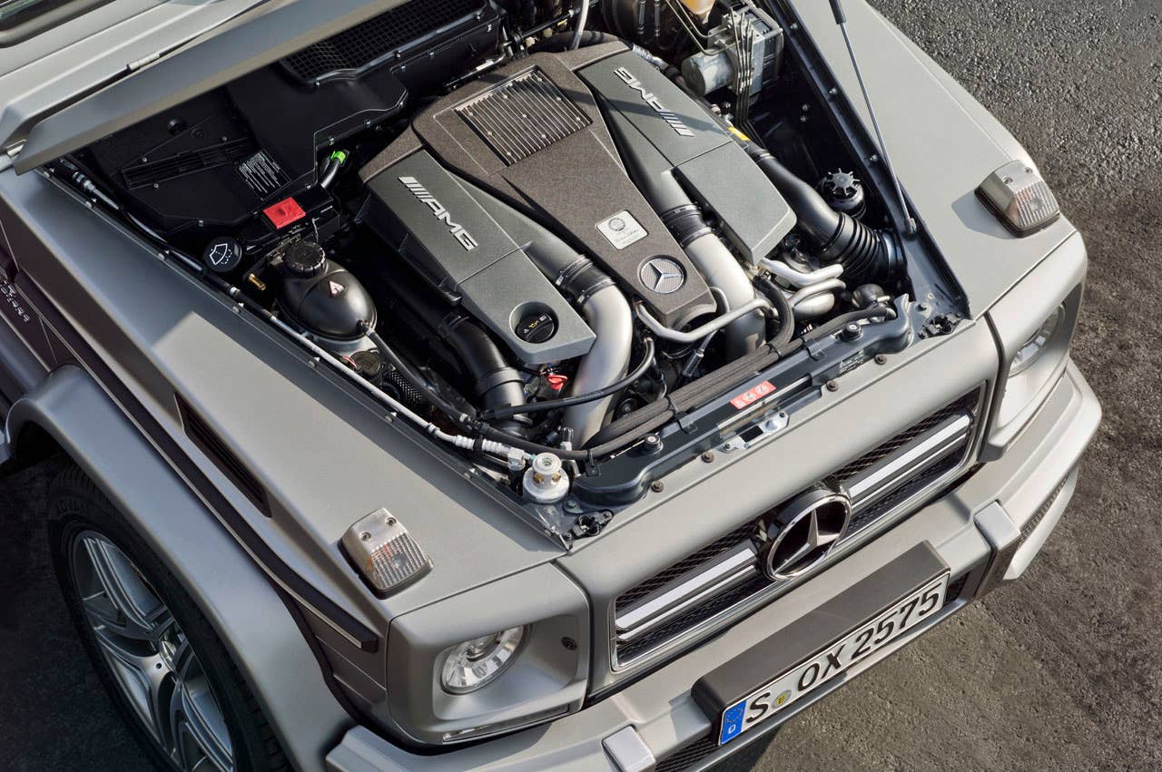 2013 Mercedes-Benz G63 AMG engine bay