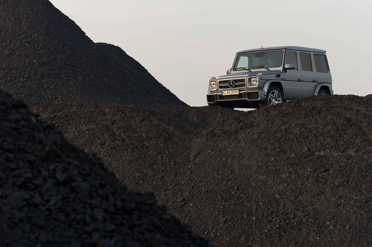 2013 Mercedes-Benz G63 AMG on a mountain