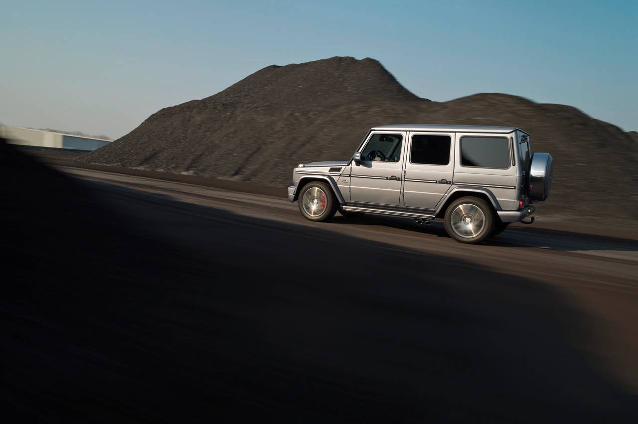2013 Mercedes-Benz G63 AMG on the road
