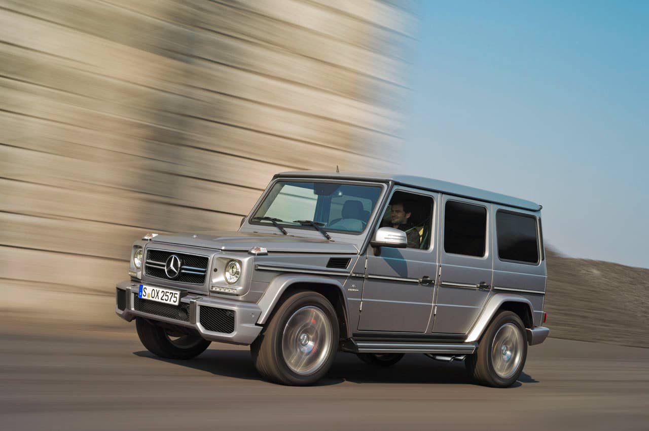 2013 Mercedes-Benz G63 AMG front 3/4