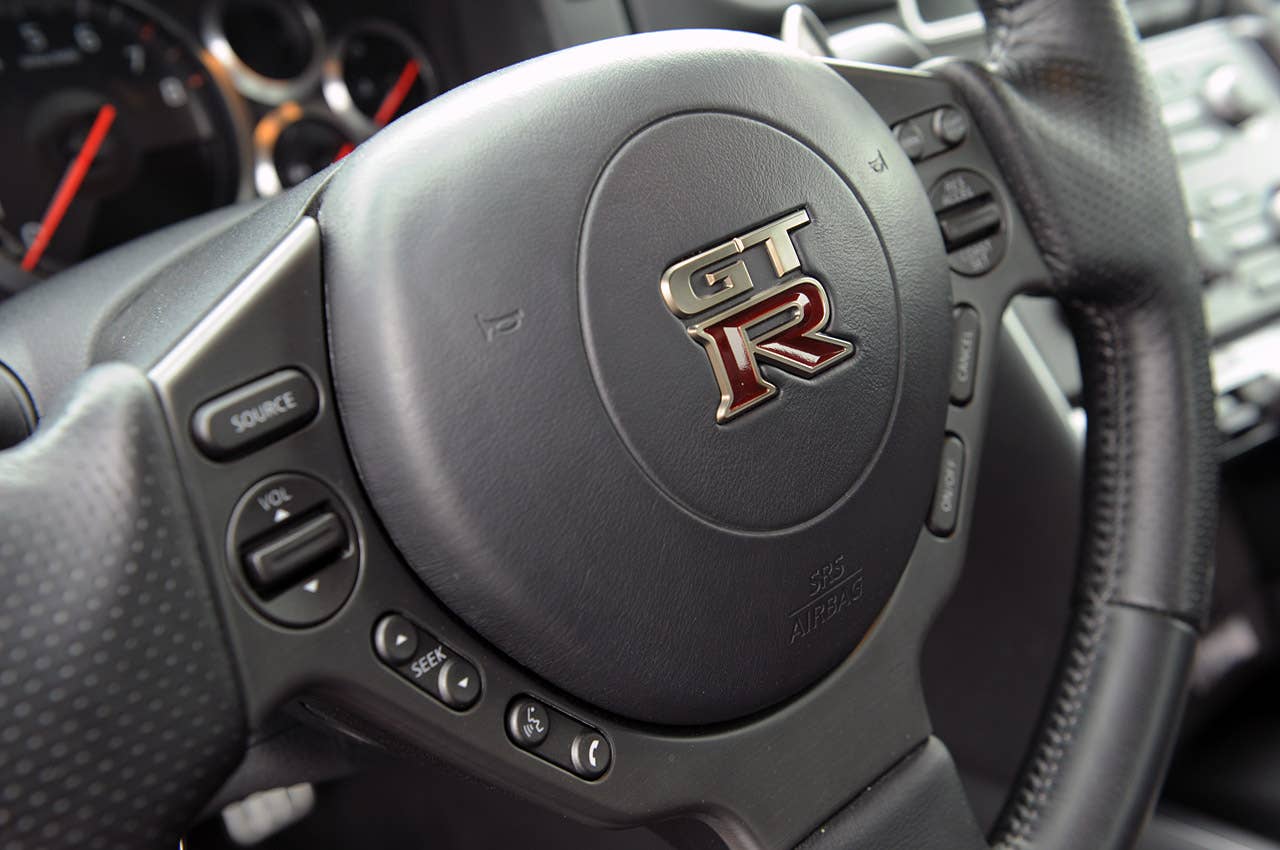 2012 Nissan GT-R steering wheel