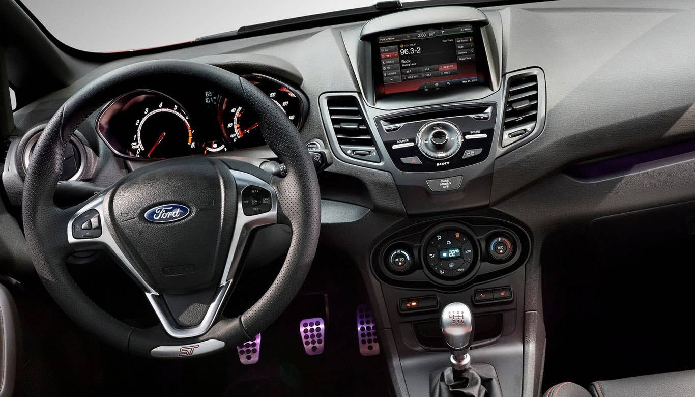 What can be said about MyFord Touch that hasn't already been said? The system is not very good. Software updates have slightly improved its performance, but it's still laggy and unintuitive.   I honestly like the idea behind the system, but it just doesn't work well enough to warrant any praise. As is the case with most Ford vehicles, infotainment holds the Fiesta ST back a bit.  Research the Ford Fiesta ST Ford Fiesta ST Overview Ford Fiesta ST Photos & Video Ford Fiesta ST Local Dealer Price Quote
