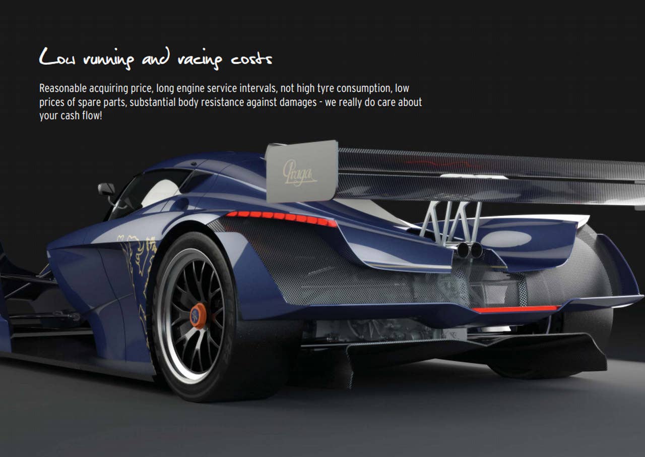 Praga R1 rear 3/4
