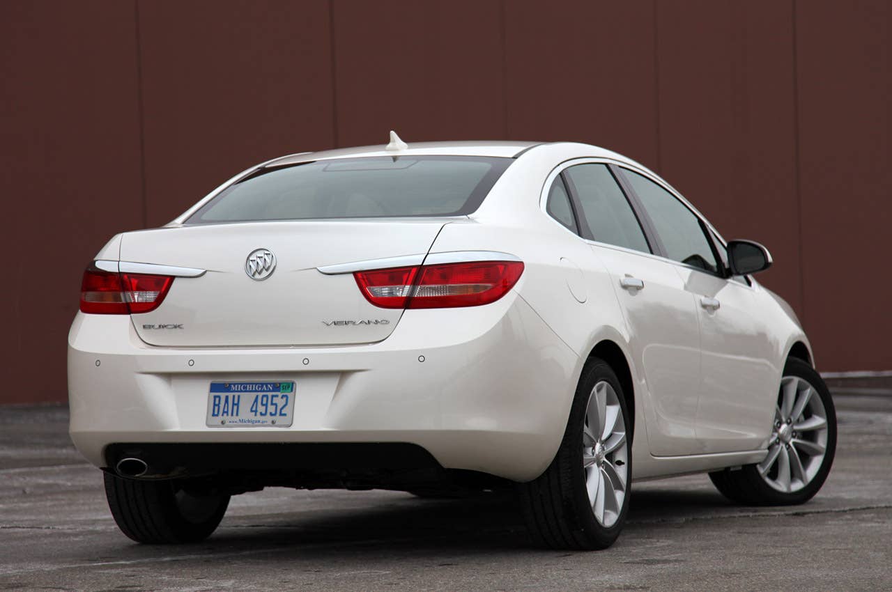 2012 Buick Verano rear 3/4 view