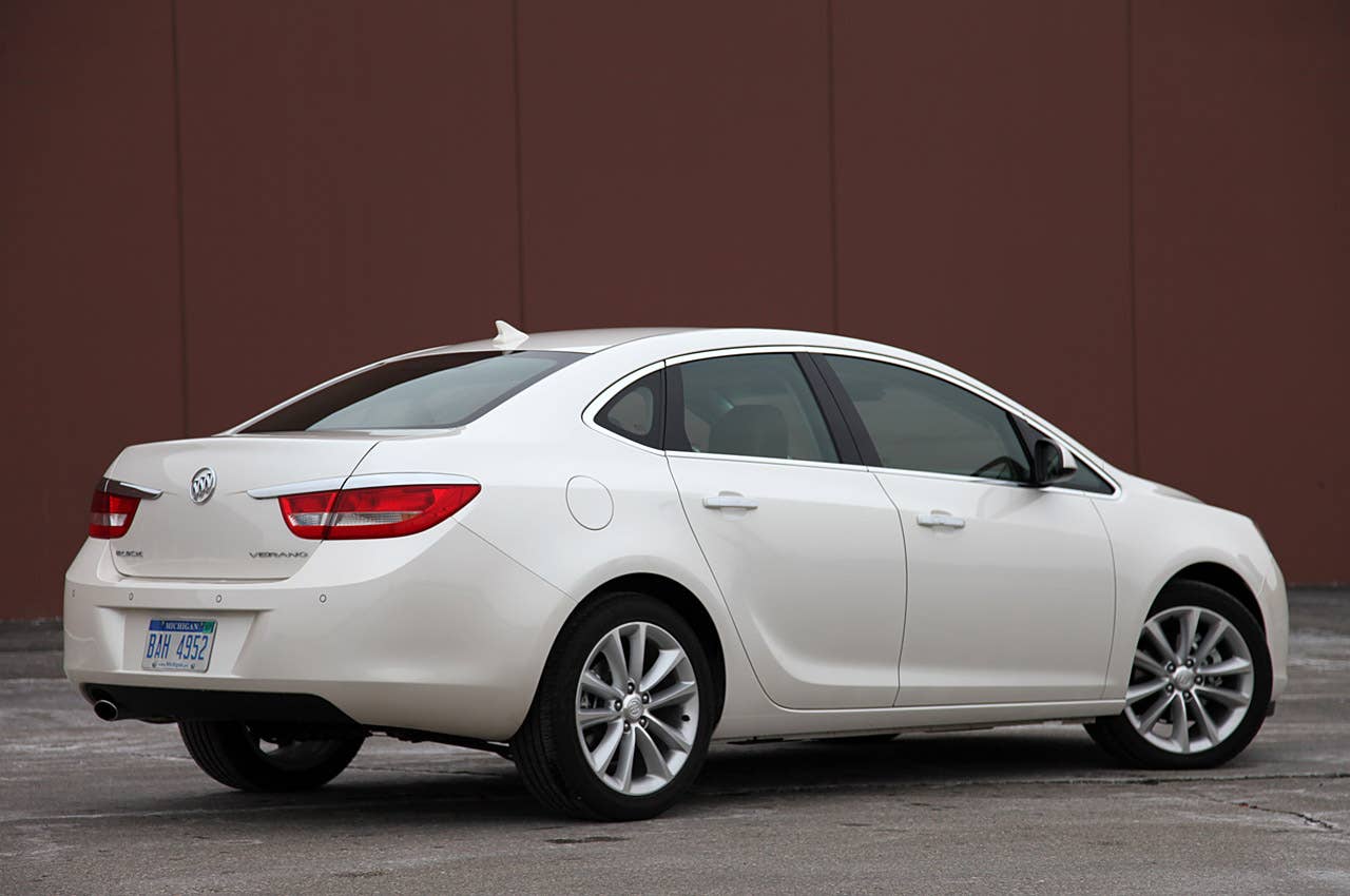 2012 Buick Verano rear 3/4 view