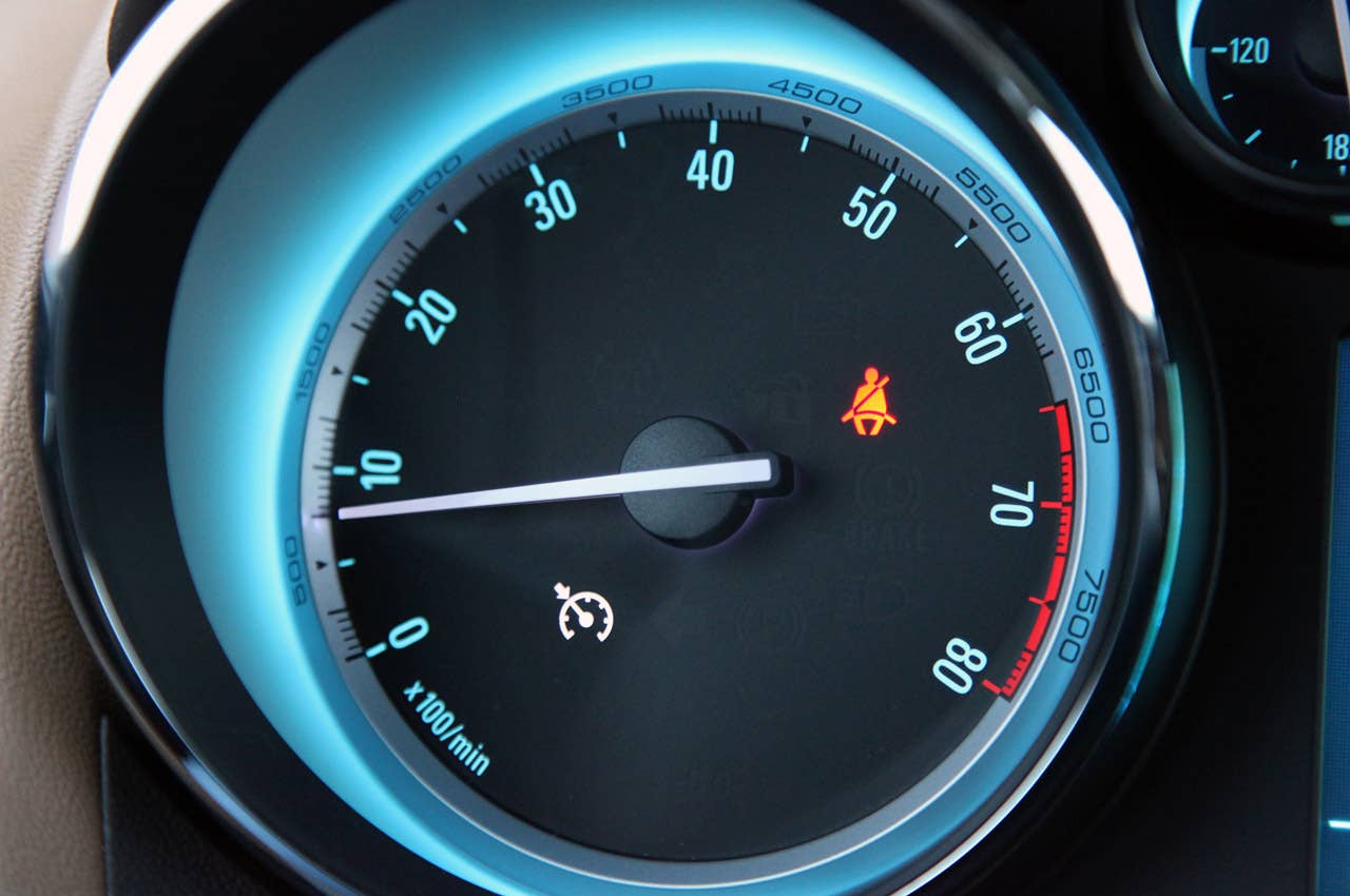 2012 Buick Verano tachometer