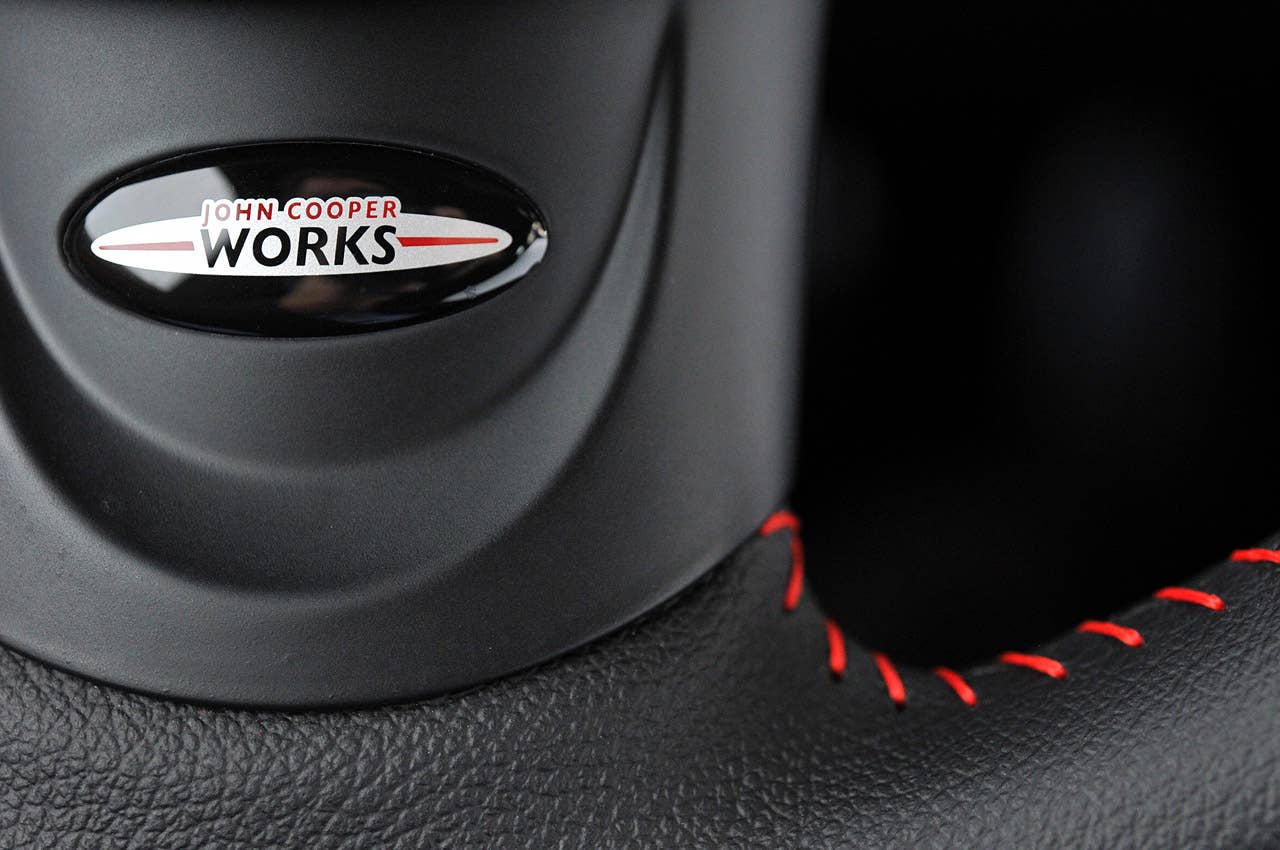 2013 Mini Countryman John Cooper Works All4 steering wheel detail