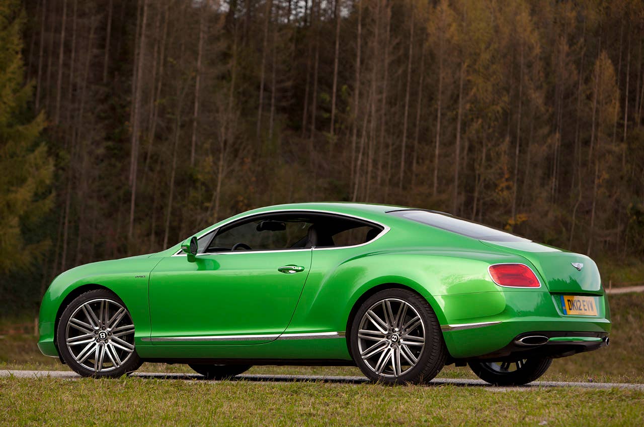 2013 Bentley Continental GT Speed rear 3/4 view