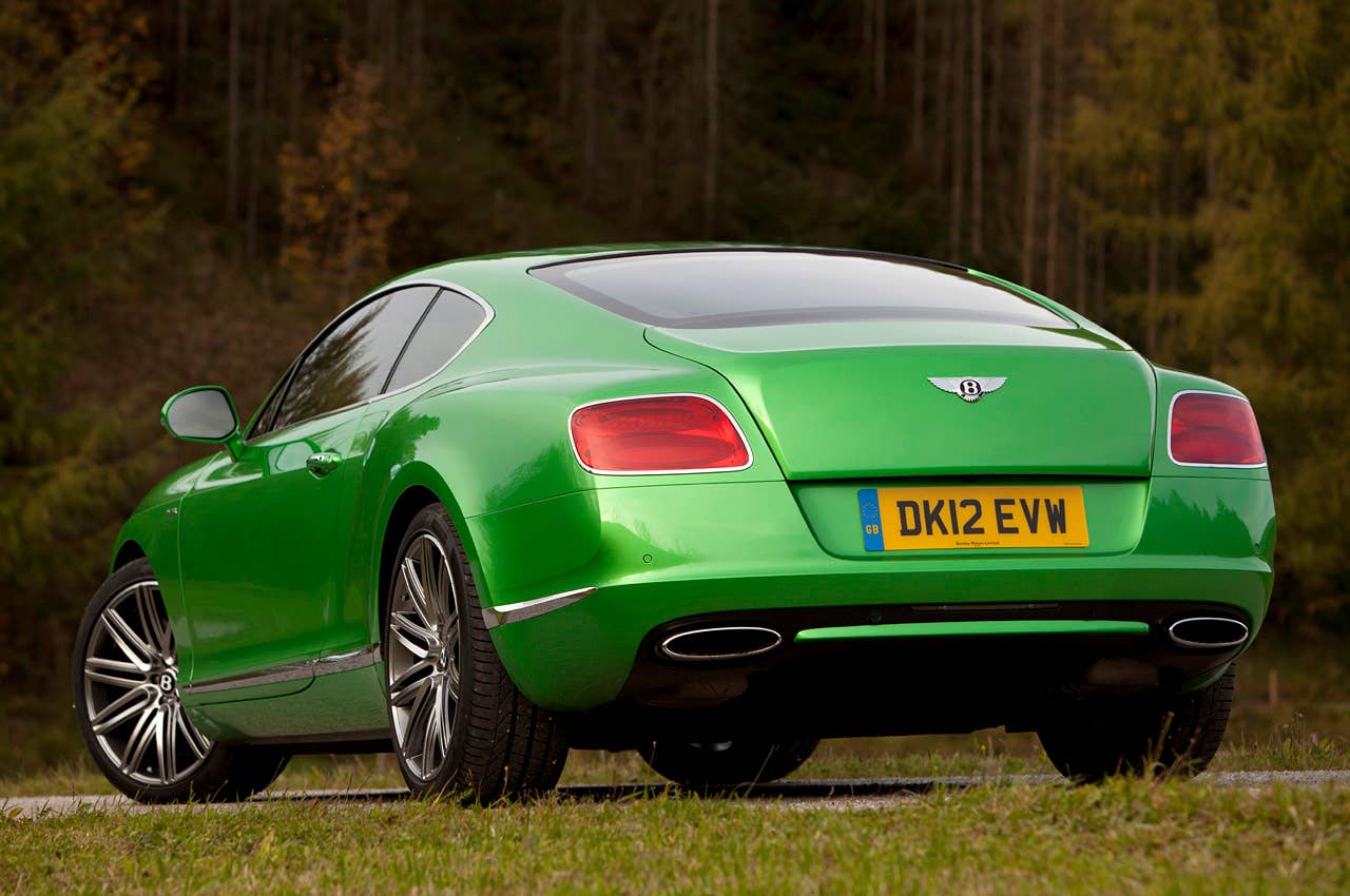 2013 Bentley Continental GT Speed rear 3/4 view