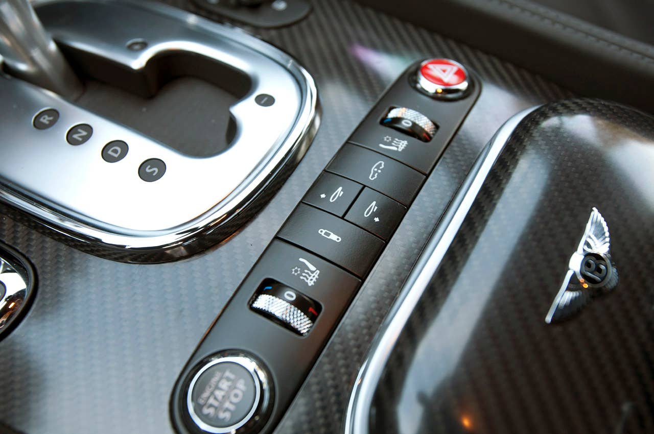 2013 Bentley Continental GT Speed center console controls