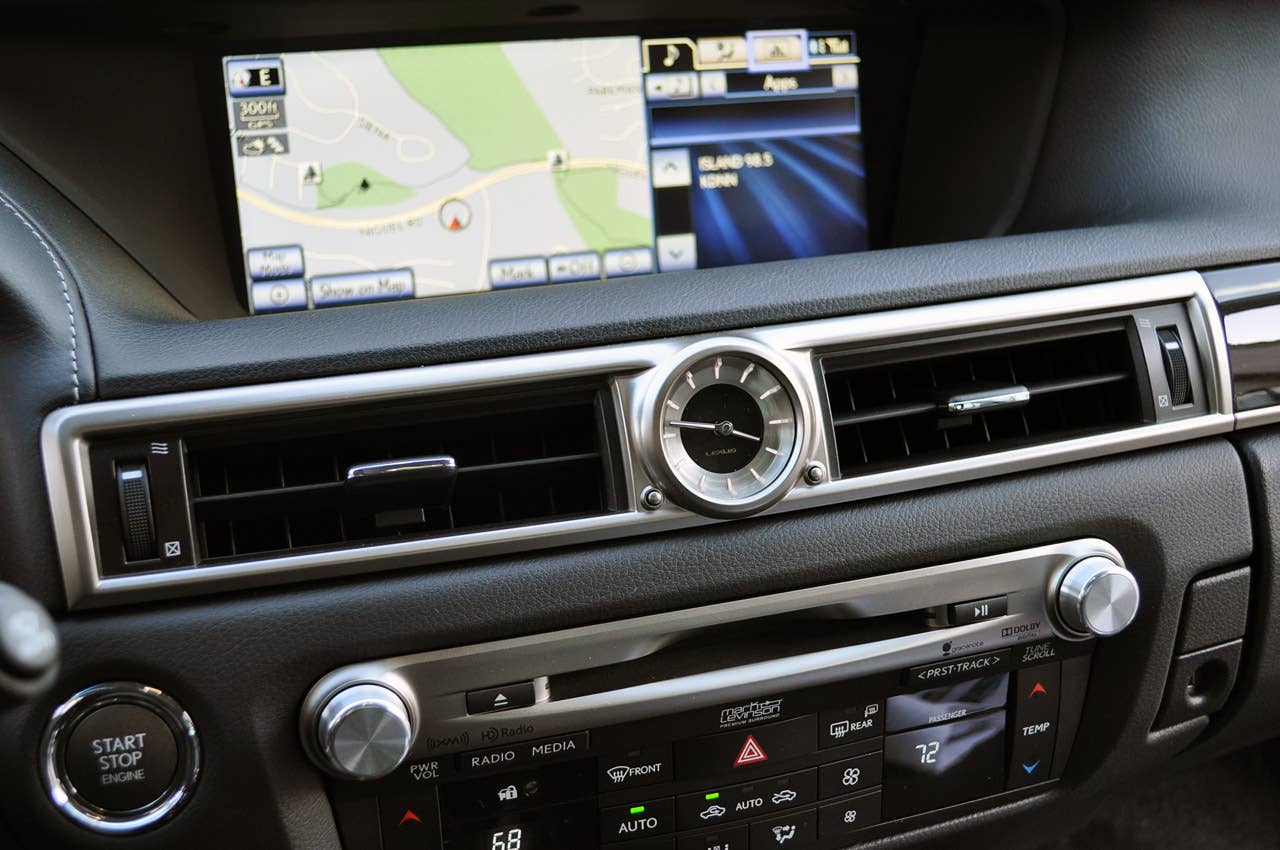2013 Lexus GS 350 dash clock
