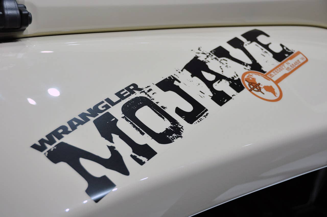 2011 Jeep Wrangler Mojave graphics at the 2011 New York Auto Show