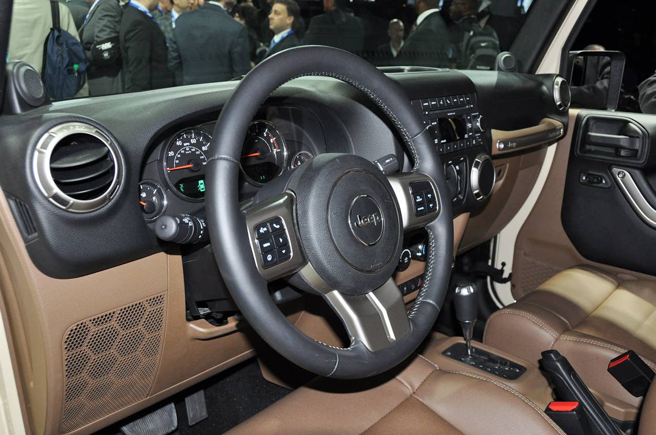 2011 Jeep Wrangler Mojave interior at the 2011 New York Auto Show