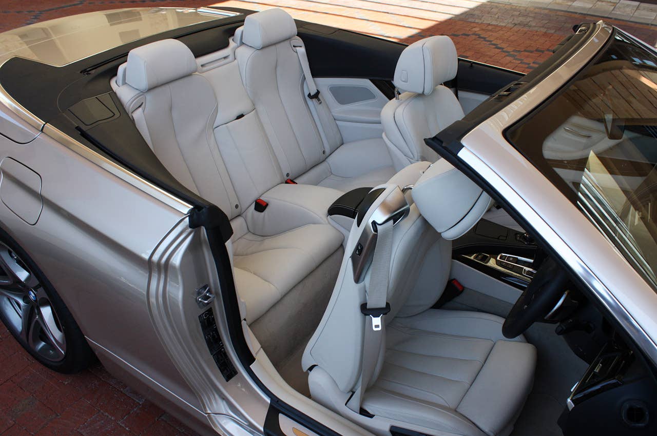 2012 BMW 6-Series Convertible rear seats