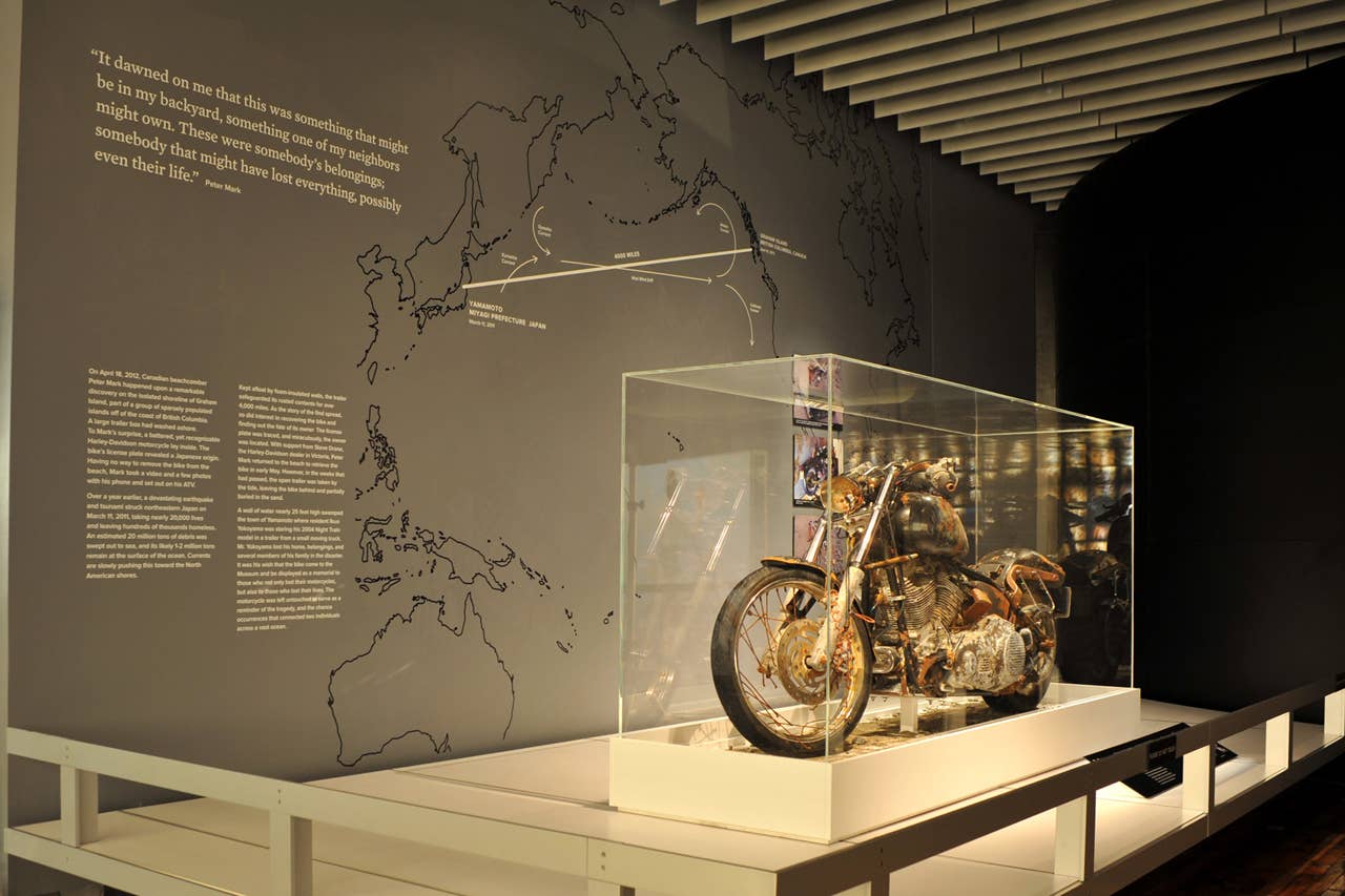 2004 Harley-Davidson FXSTB Softail Night Train on display at the Harley-Davidson Museum in Milwaukee, Wisconsion