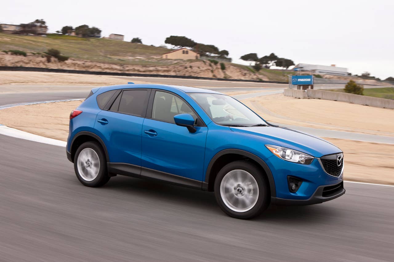 2014 Mazda CX-5 on track