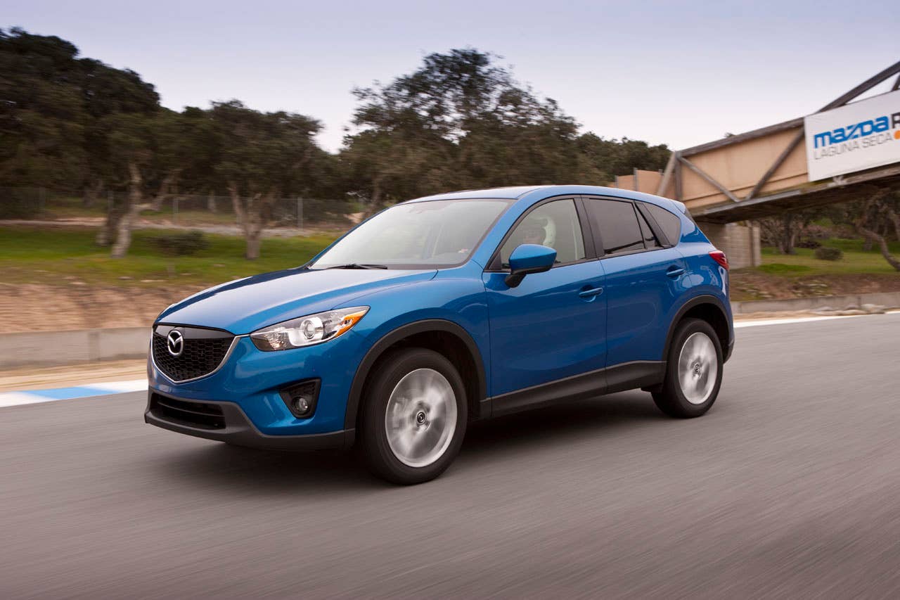 2014 Mazda CX-5 on track