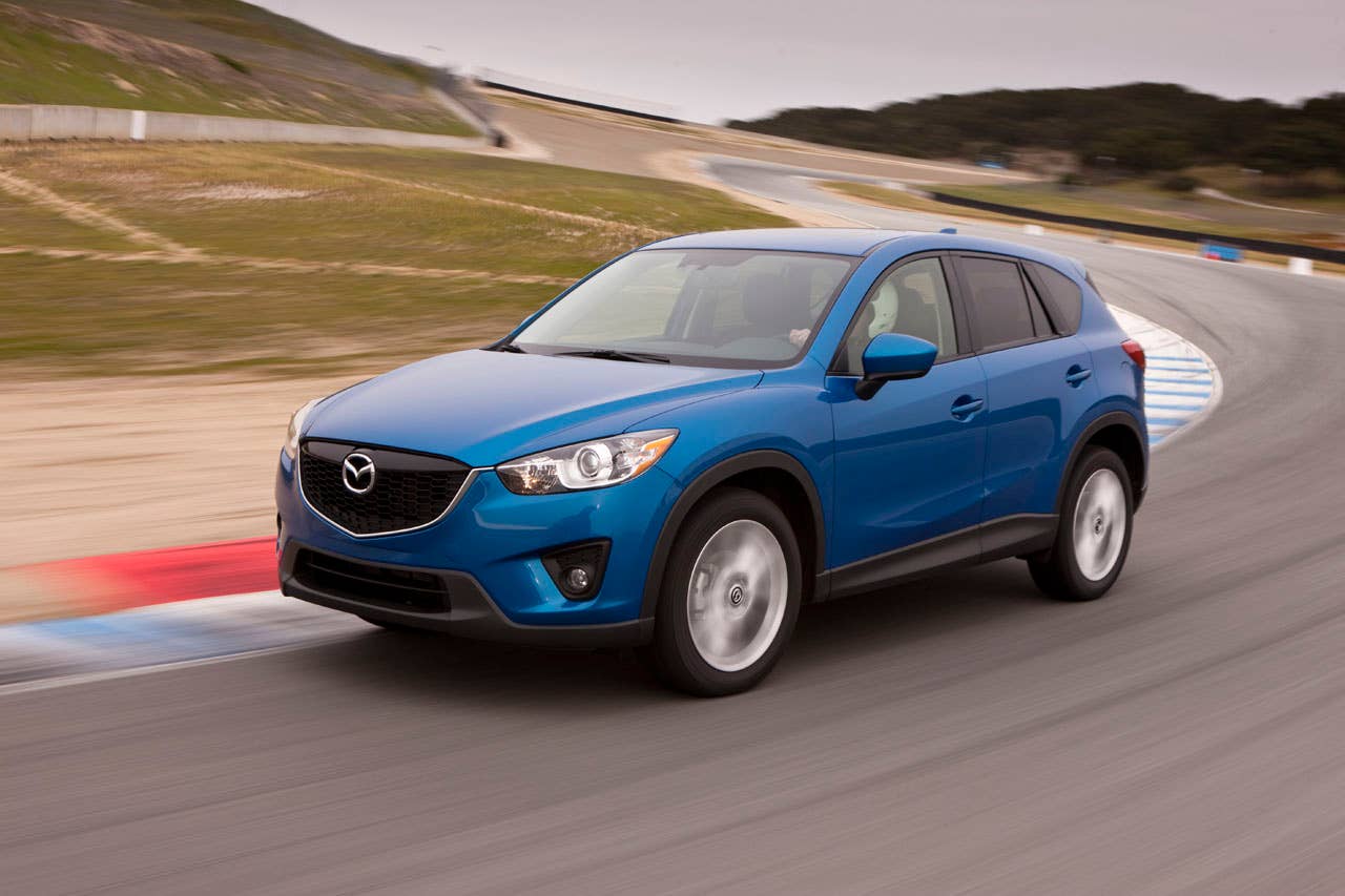 2014 Mazda CX-5 on track