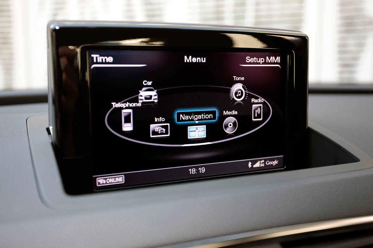 2012 Audi Q3 MMI menu