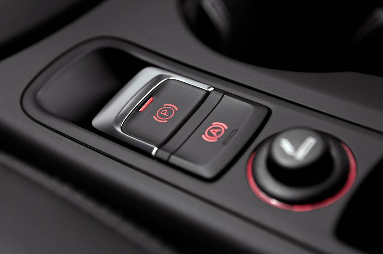 2012 Audi Q3 parking brake button
