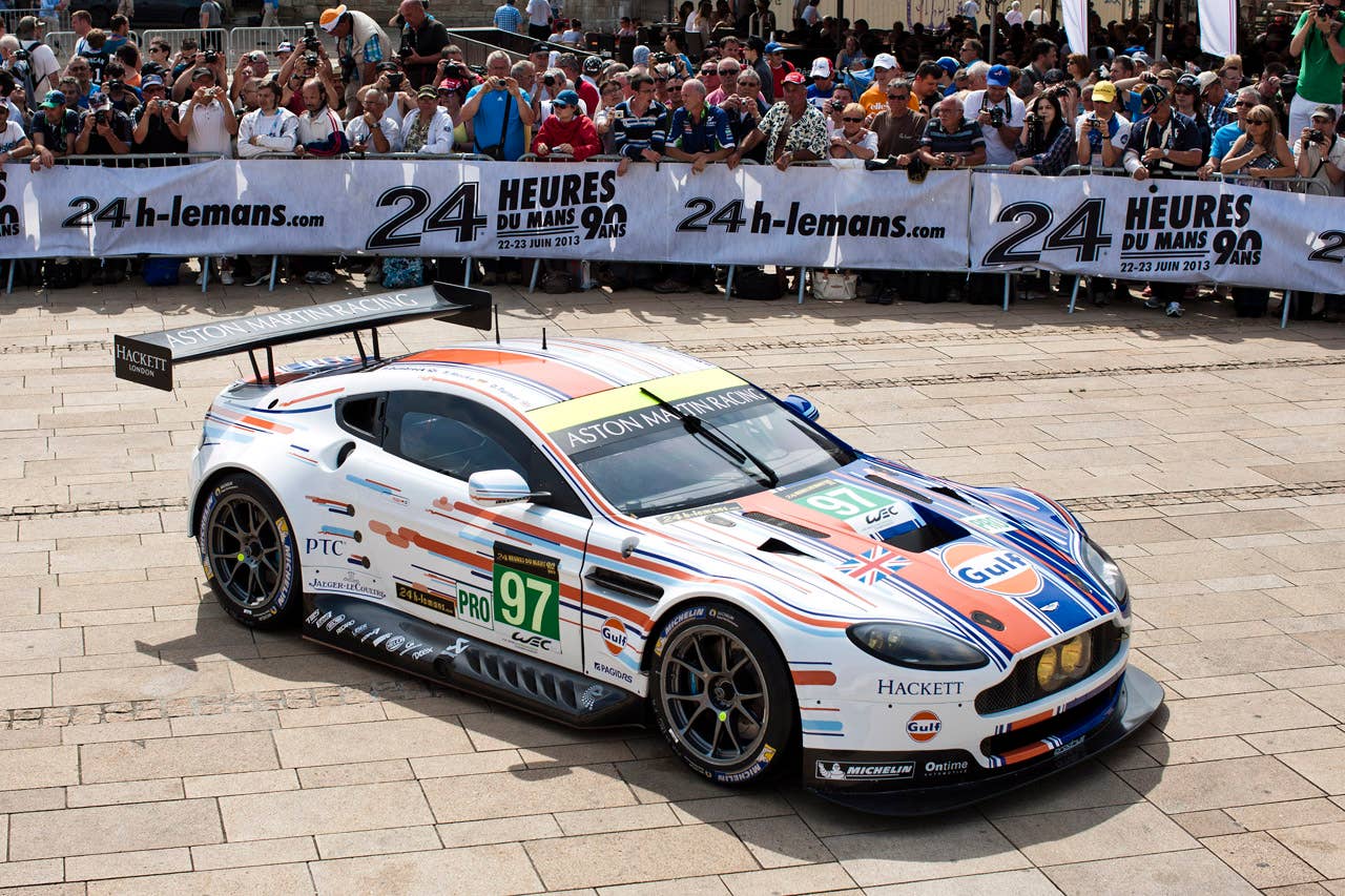 Aston Martin Racing Vantage GTE Gulf Livery front 3/4