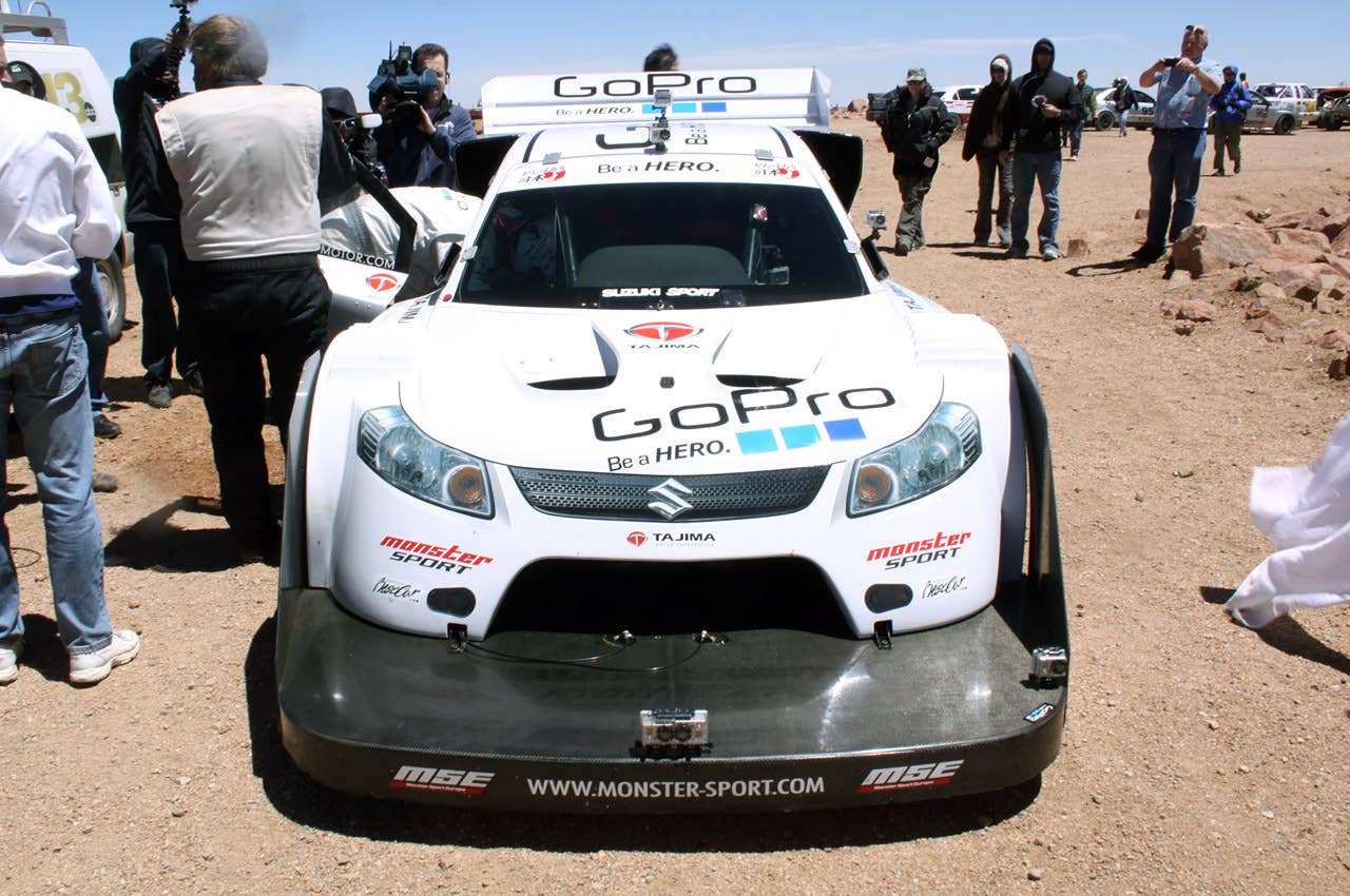 Nobuhiro Monster Tajima breaks the 10 second barrier at the 2011 Pikes Peak Hill Climb