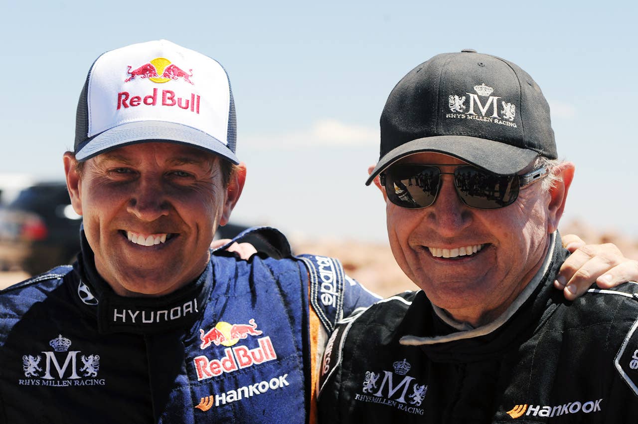 Rhys and Rod Millen at the 2011 Pikes Peak Hill Climb
