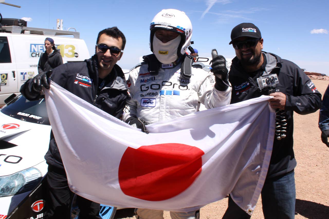 Nobuhiro Monster Tajima breaks the 10 second barrier at the 2011 Pikes Peak Hill Climb