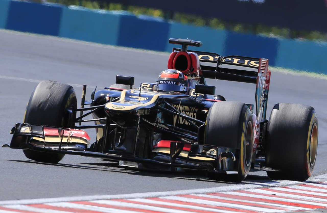 Lotus F1 Team's Finnish driver Kimi Raikkonen  drives at the Hungaroring circuit in Budapest on July 28, 2013 during the Hungarian Formula One Grand Prix. AFP PHOTO / ALEXANDER KLEINALEXANDER KLEIN/AFP/Getty Images