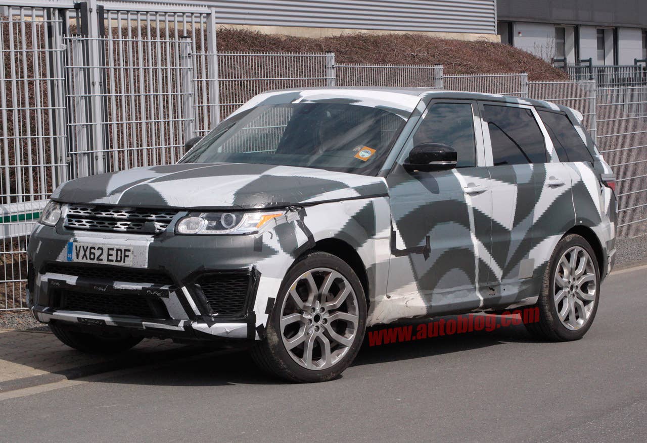Range Rover Sport R Spy Shots front 3/4