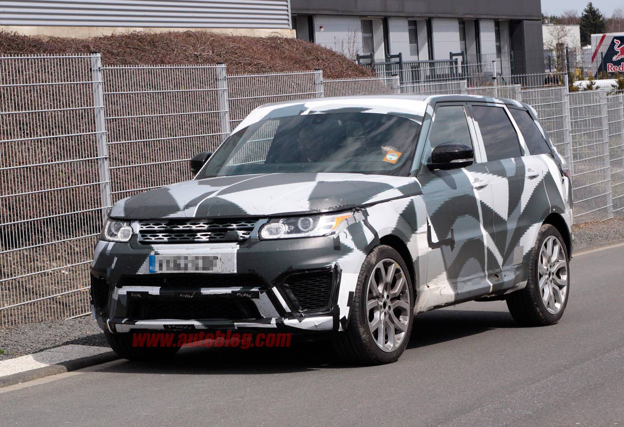 Range Rover Sport R Spy Shots front 3/4
