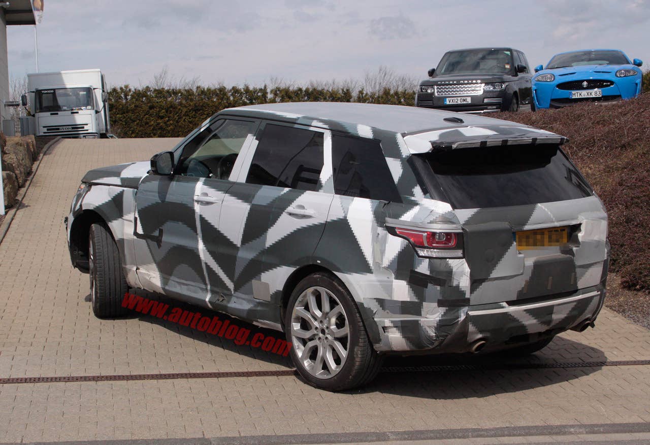 Range Rover Sport R Spy Shots rear 3/4