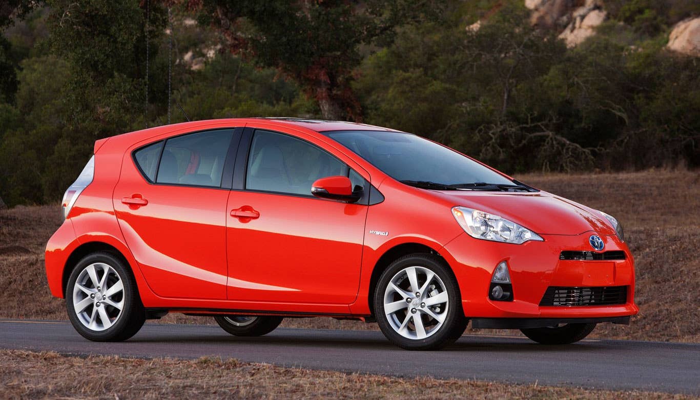Sticker Price: $19,080 - $23,360 Invoice Price: $18,127 - $21,746 Fuel Economy: 53 mpg City, 46 mpg Highway  Cost Over First Five Years: $24,600  The little brother of the Toyota Prius, the Prius c enjoys a very low cost of ownership, given its stellar fuel economy, reliability and low rate of depreciation. It may not be the most exciting car on the market, but it's not going to give you any problems and will take you a long ways on a single tank of gas.  Research the Toyota Prius c Toyota Prius c Overview Toyota Prius c Photos & Video Toyota Prius c Local Dealer Price Quote