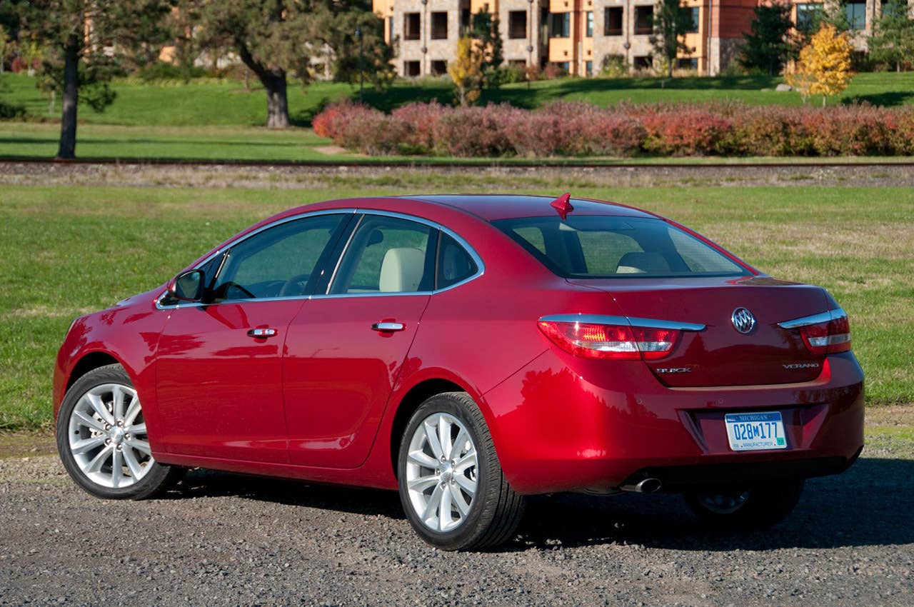 2012 Buick Verano rear 3/4 view