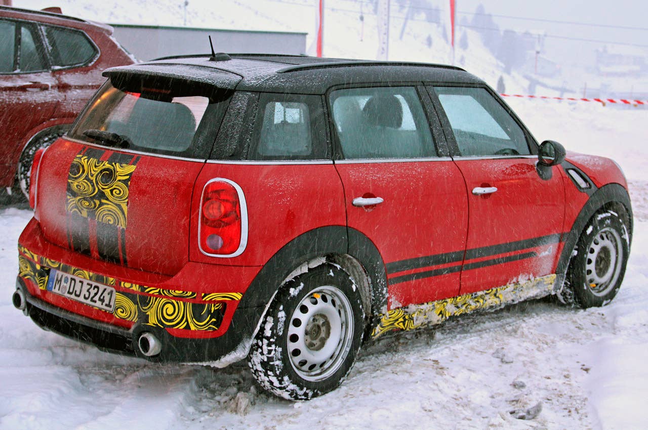 2012 Mini Countryman Cooper S John Cooper Works rear 3/4 view