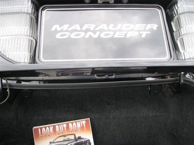 Mercury Marauder Convertible Concept paperwork