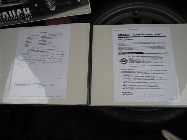 Mercury Marauder Convertible Concept paperwork