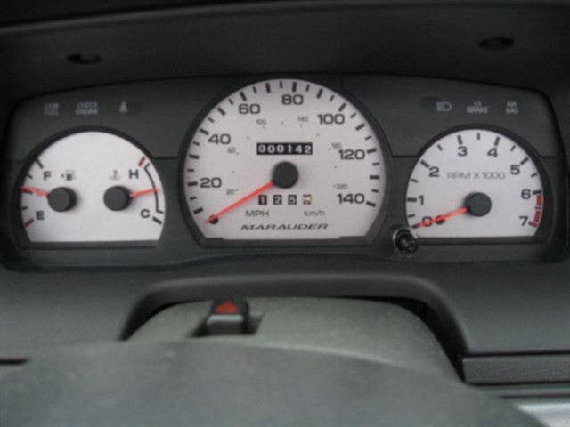 Mercury Marauder Convertible Concept gauges