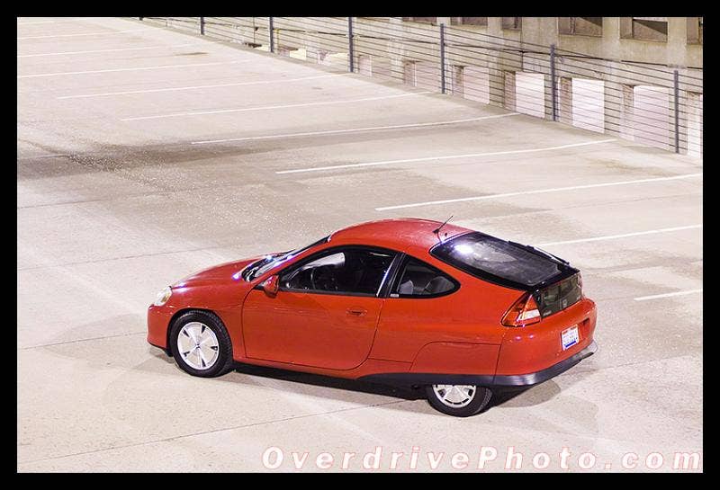 Honda Insight with K20A2 Swap rear 3/4