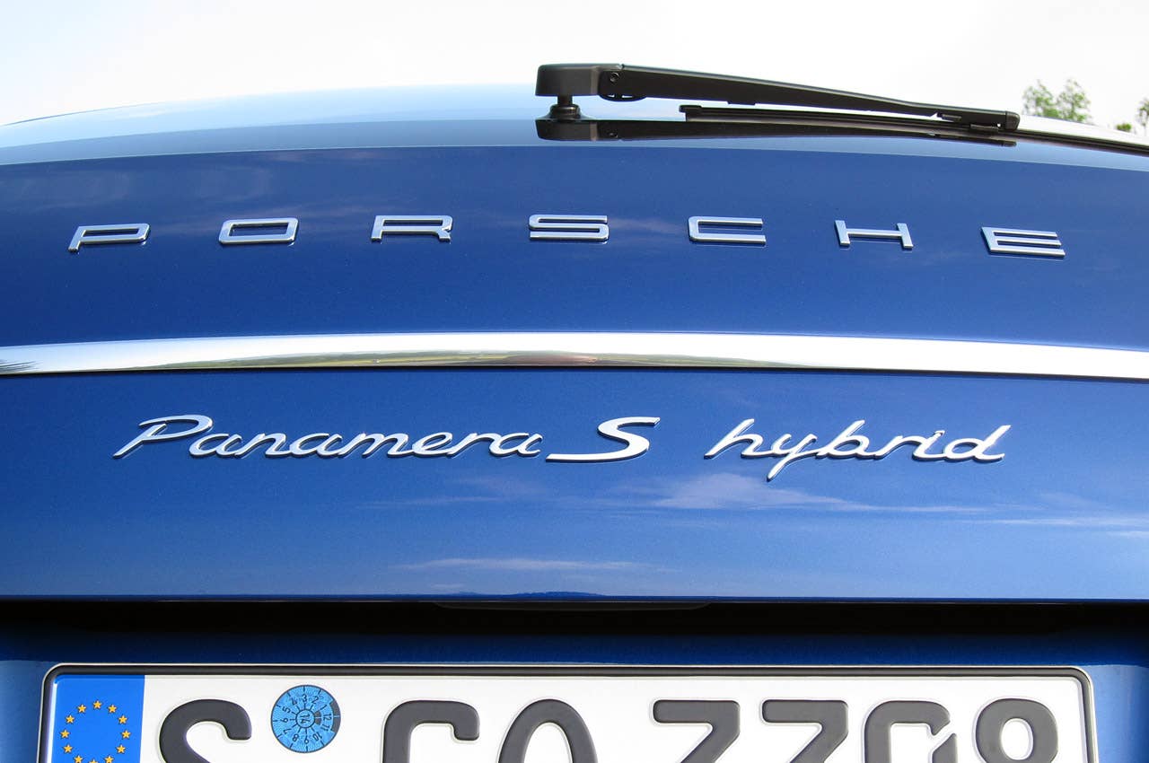 2012 Porsche Panamera S Hybrid rear detail