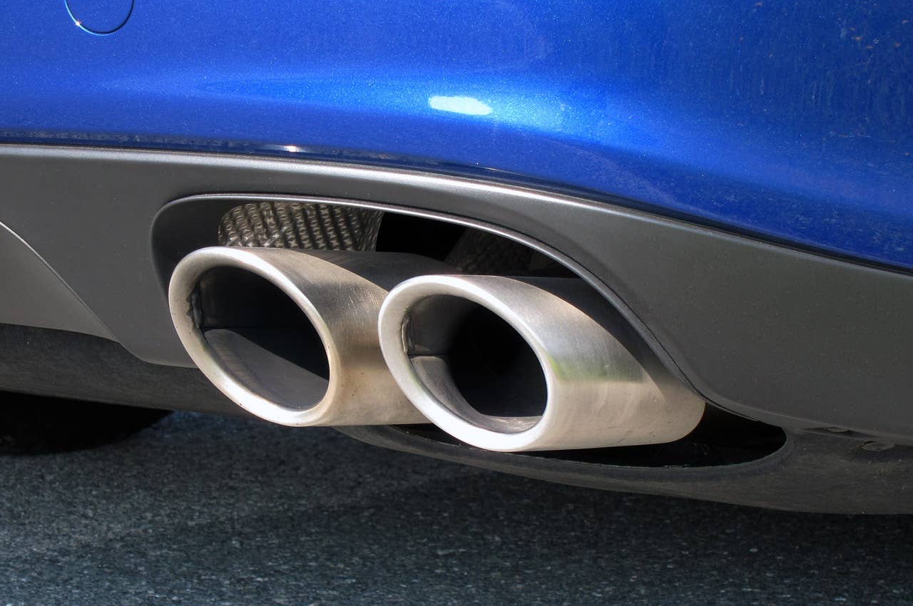 2012 Porsche Panamera S Hybrid exhaust system