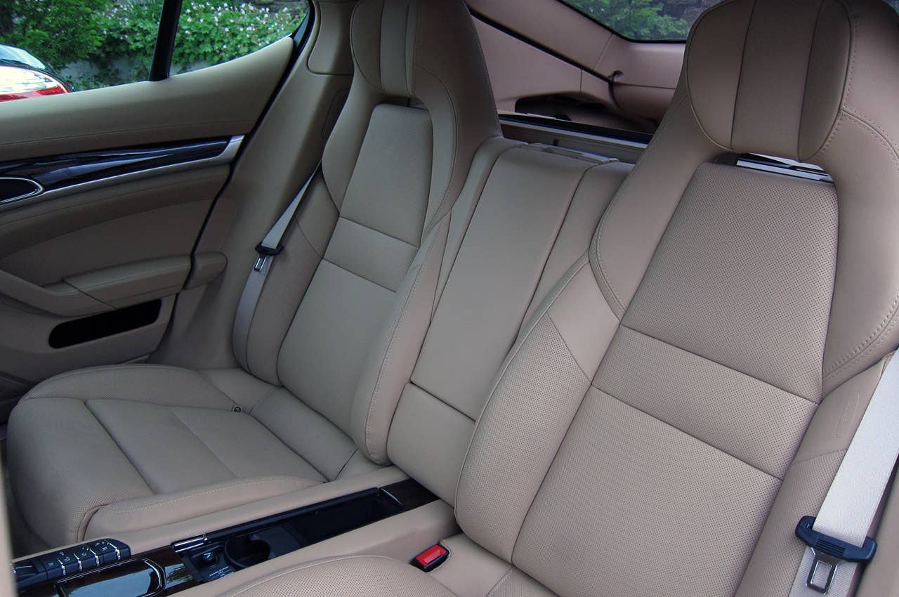 2012 Porsche Panamera S Hybrid rear seats