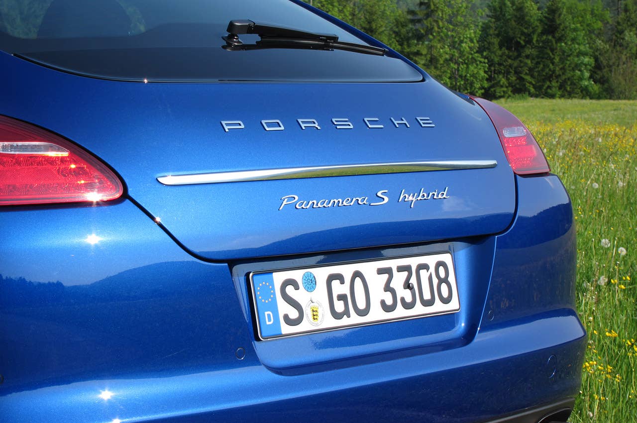 2012 Porsche Panamera S Hybrid rear detail