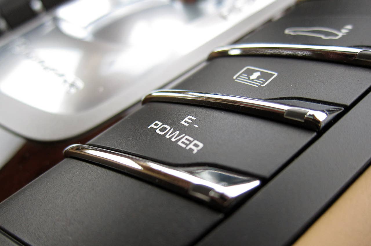 2012 Porsche Panamera S Hybrid E-Power button