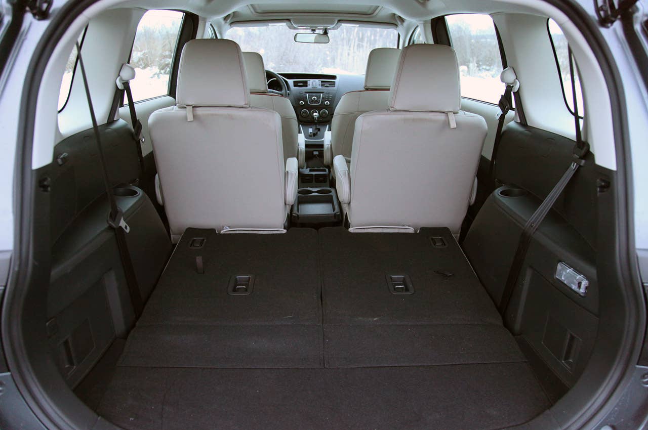 2012 Mazda5 rear cargo area